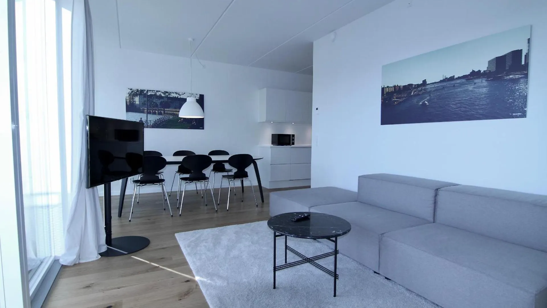 Апартаменты Fantastic 3-Bed Wbalcony In North Harbour Копенгаген